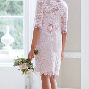 Tiffany Rose Maternity Dress Cameo Rose Pink- SASH NOT INCLUDED size 10-12